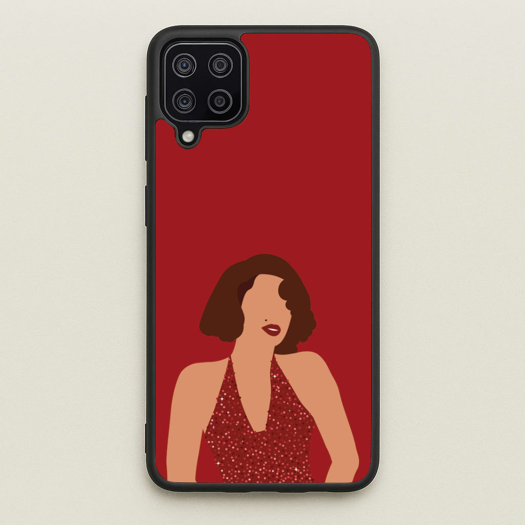 Red Sparkly Dress Galaxy A12 Case