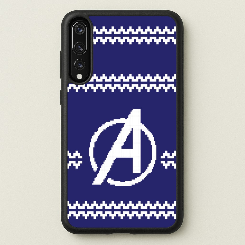 Superhero Team Blue Christmas Jumper Huawei P20 Pro Case