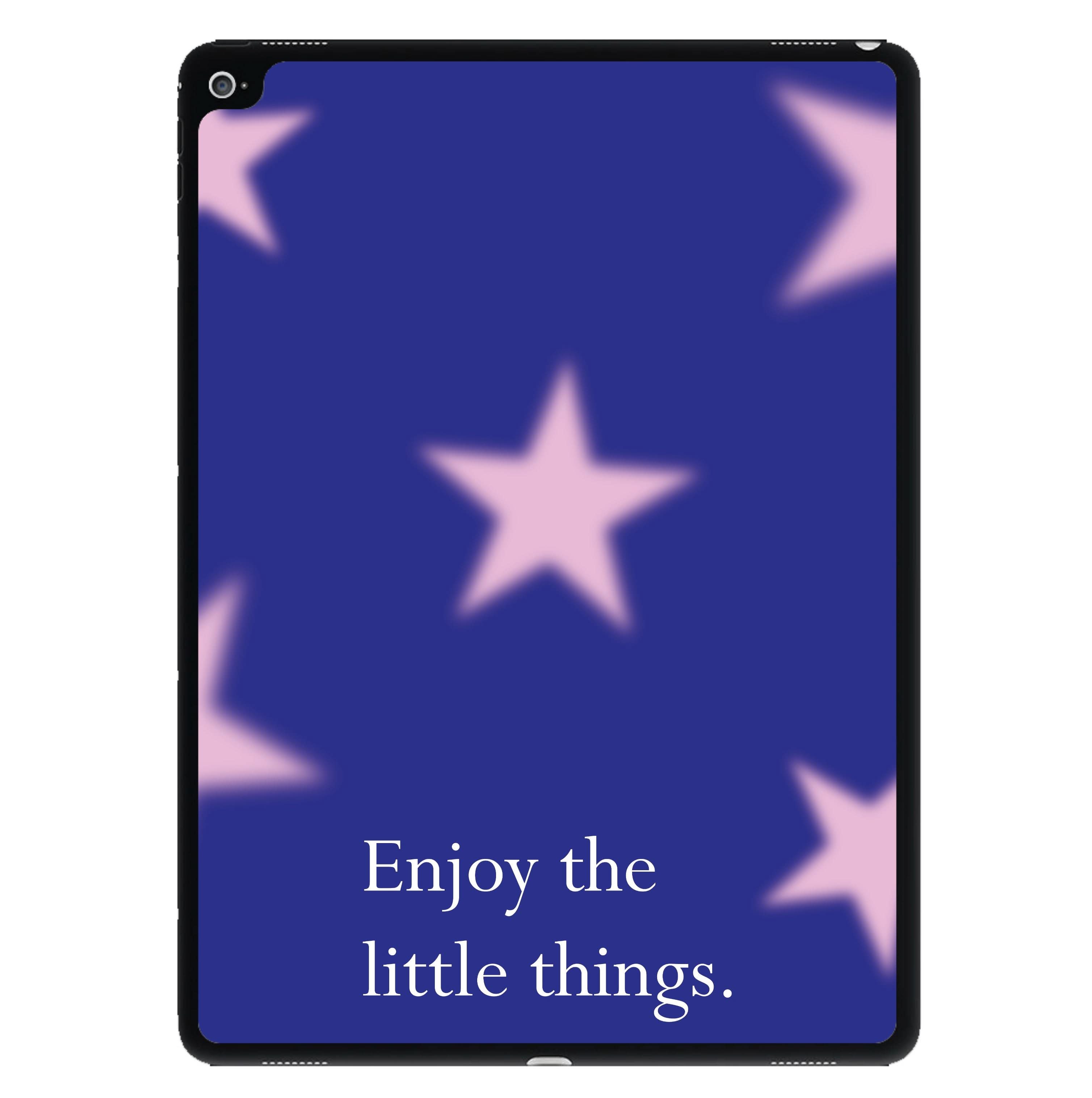 Enjoy The Little Things Dark Purple iPad Case