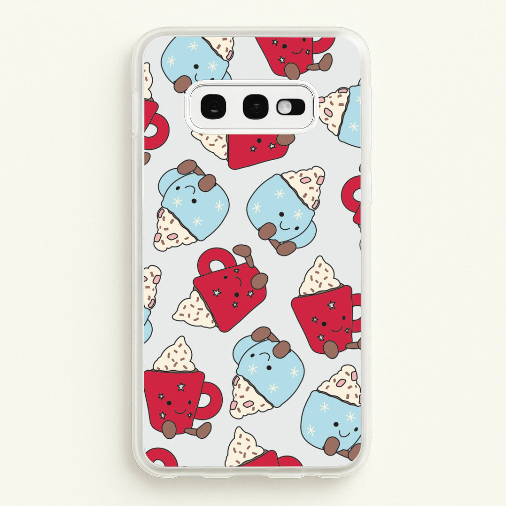 Christmas Drinks Plushies Pattern Galaxy S10e Case