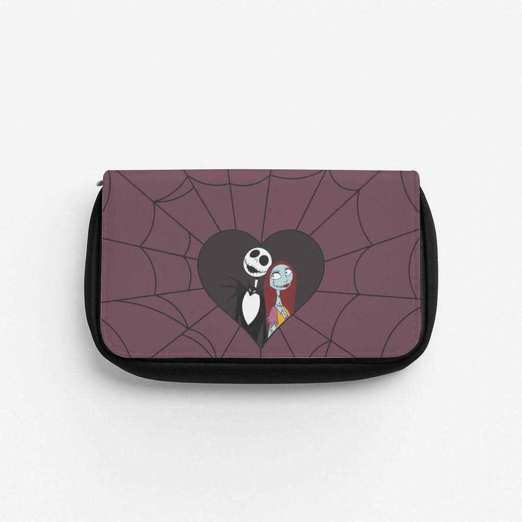 J And S Cobweb Heart Pencil Case