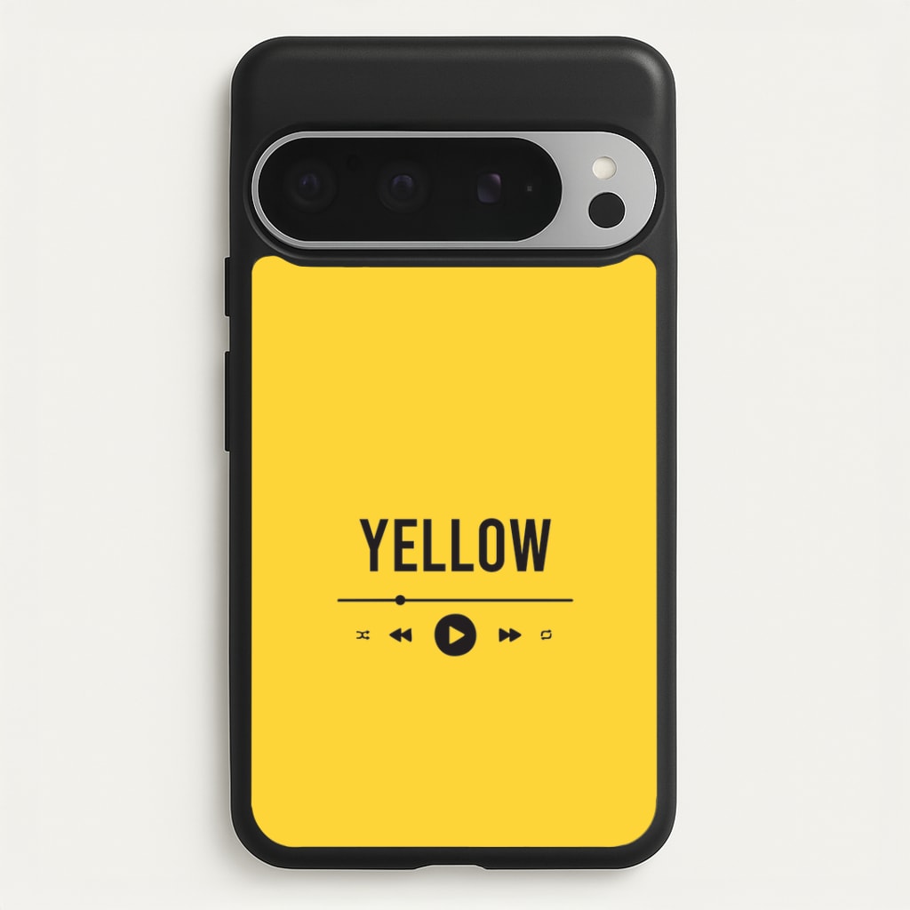 Yellow Music Player Google Pixel 9 Pro XL Case