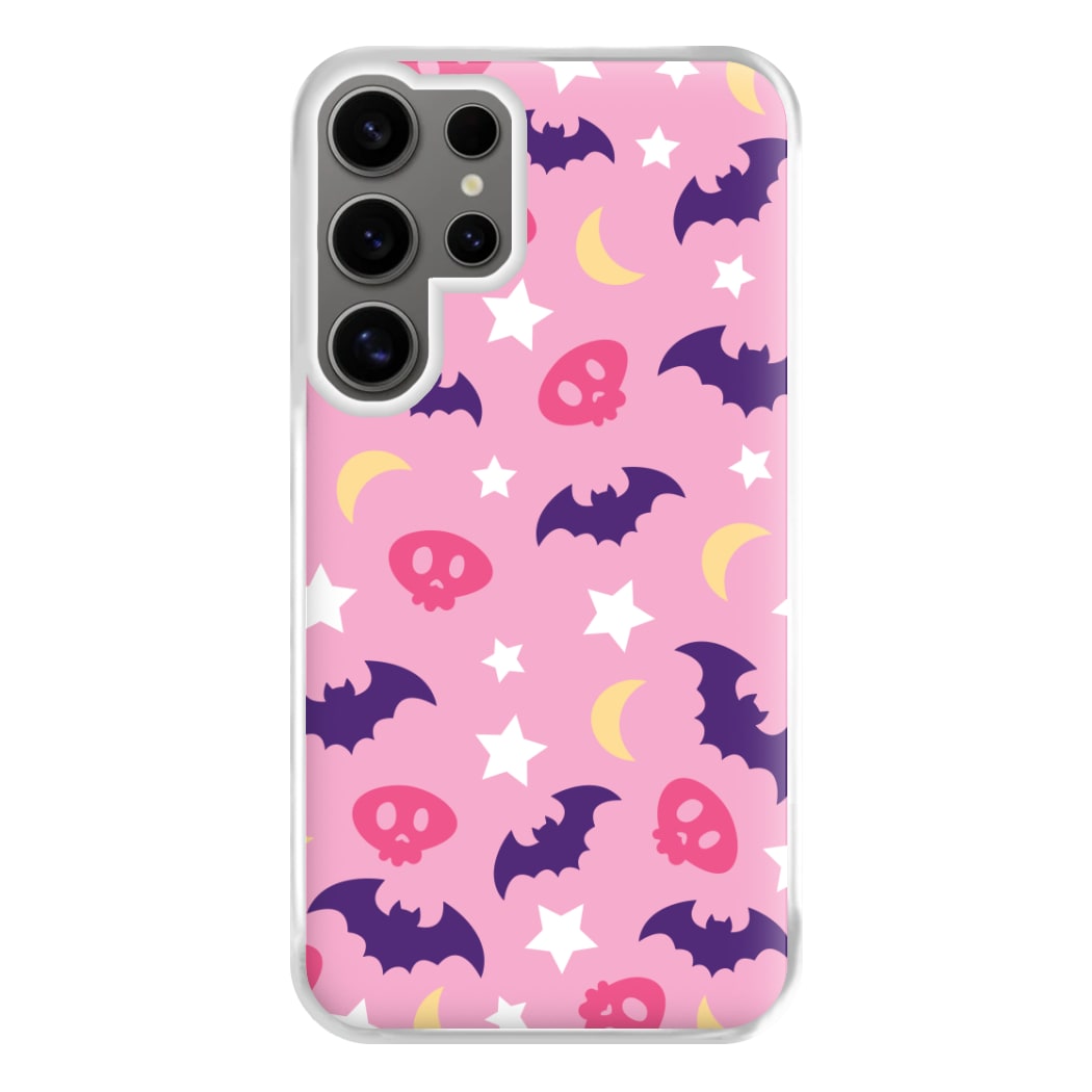 Skull, Bats And Stars Pattern Galaxy S25 Ultra Case