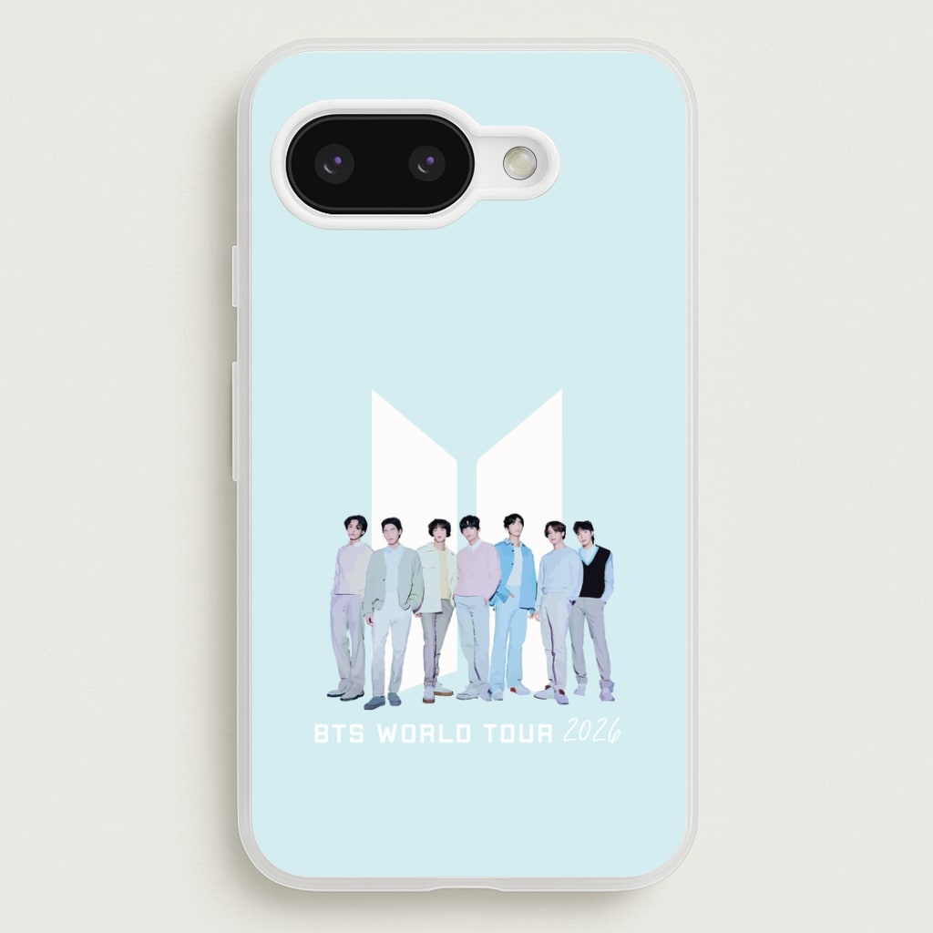 K-Pop Band Tour Pastel Blue Google Pixel 9a Case