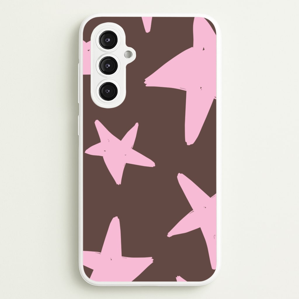 Chocolate & Strawberry Stars Galaxy S23FE Case