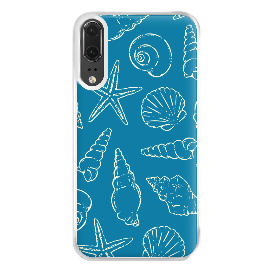 Sketched Shells Pattern Huawei P20 Case