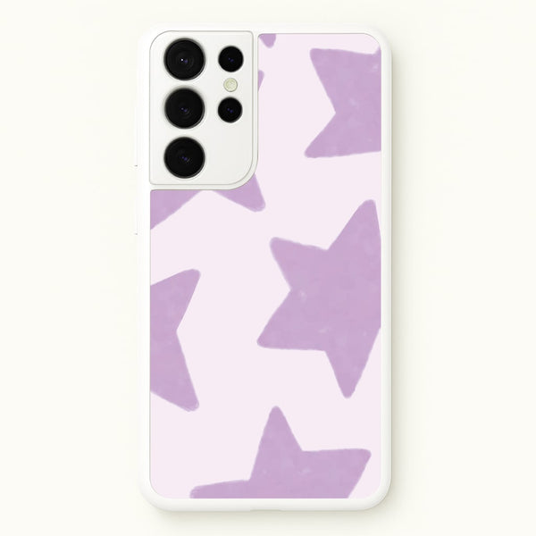 Lilac Stars Galaxy S21 Ultra Case