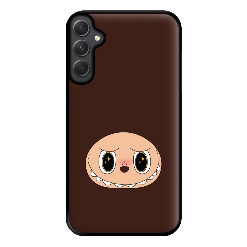 Cute Brown Monster Face Galaxy A54 Case