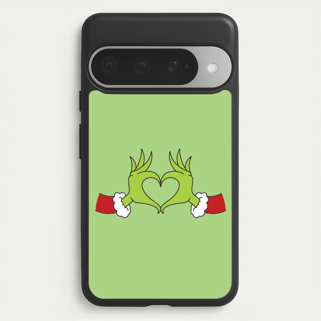 Christmas Green Heart Google Pixel 10 Pro XL Case