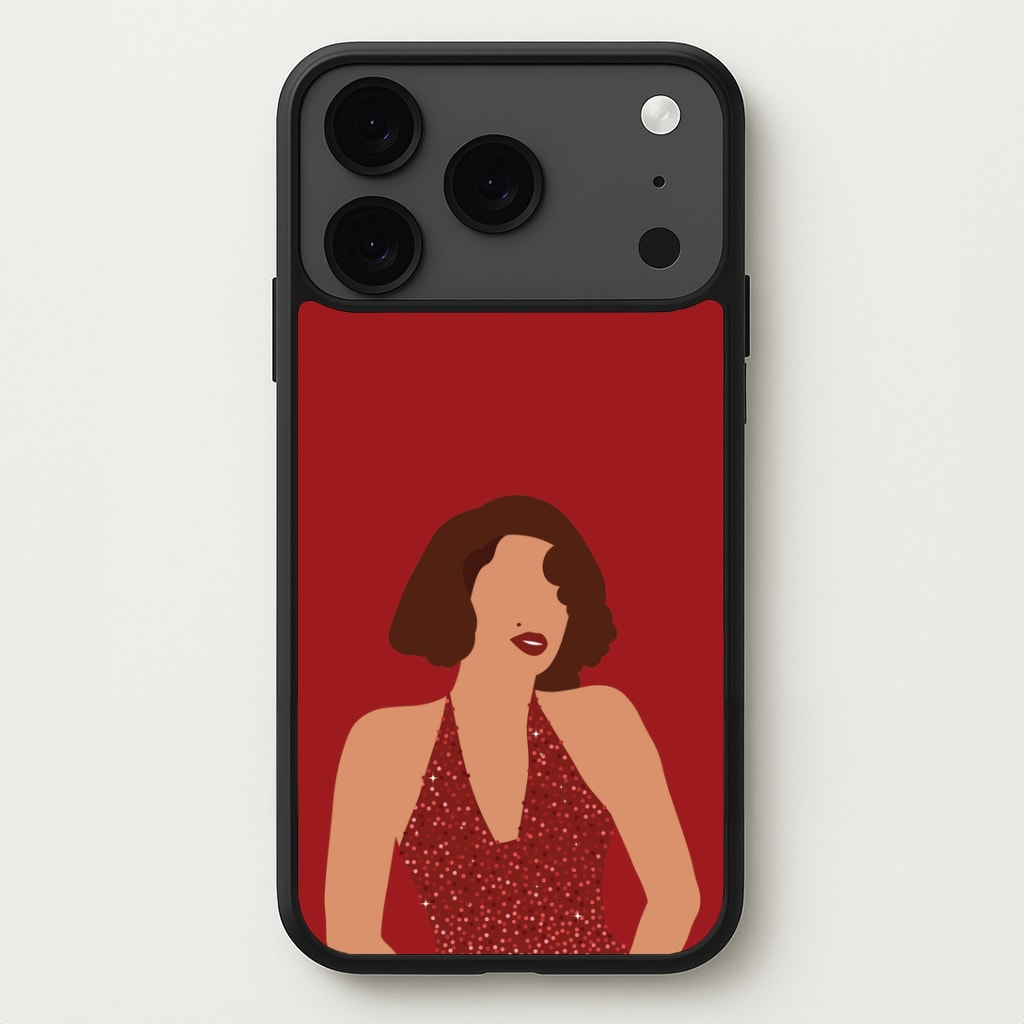 Red Sparkly Dress iPhone 17 Pro Case