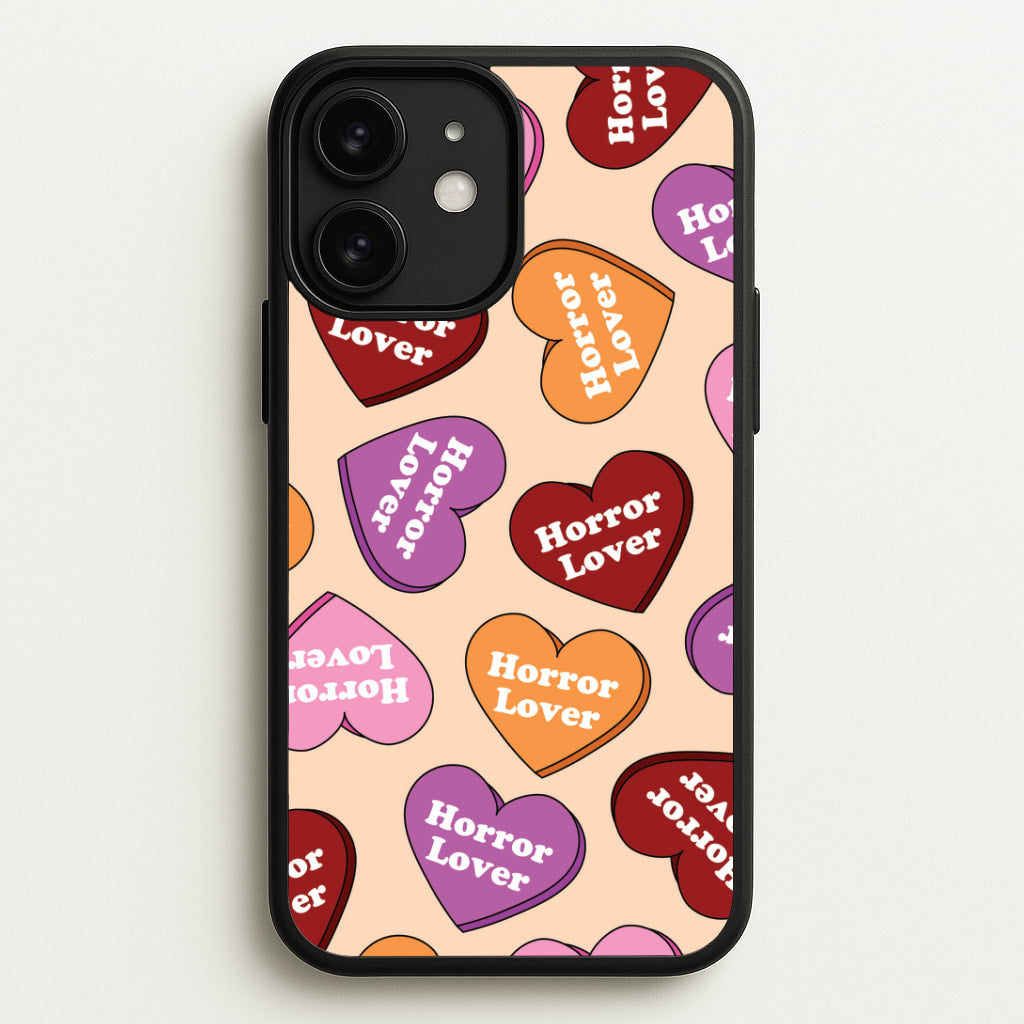 Horror Lover Hearts Pattern iPhone 11 Case