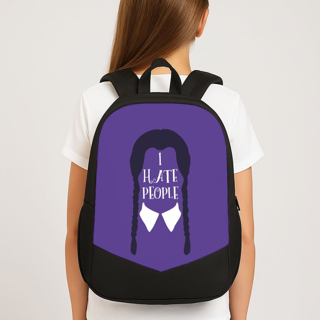 I Hate People School Bag