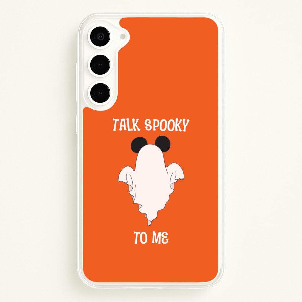 Talk Spooky To Me Mouse Ghost Galaxy S23 Case