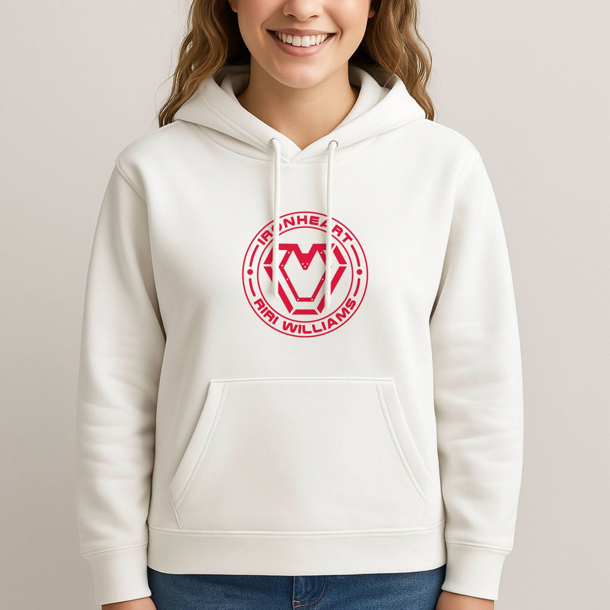 Metal Heart Riri Womans Hooded Sweatshirt
