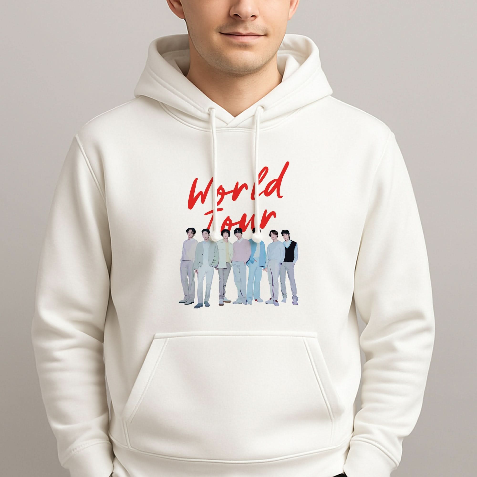K-Pop Band Pastel Tour Mens Hoodie