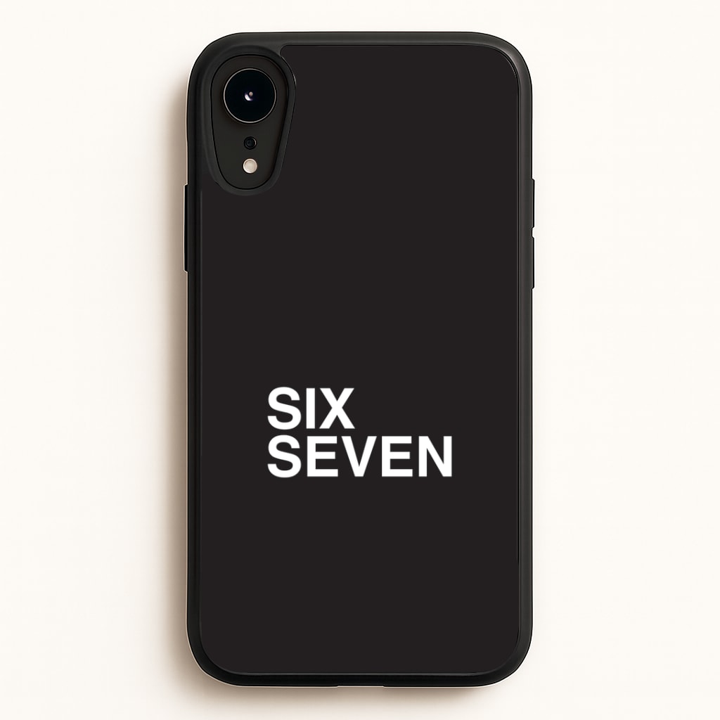 6 7 Black iPhone XR Case