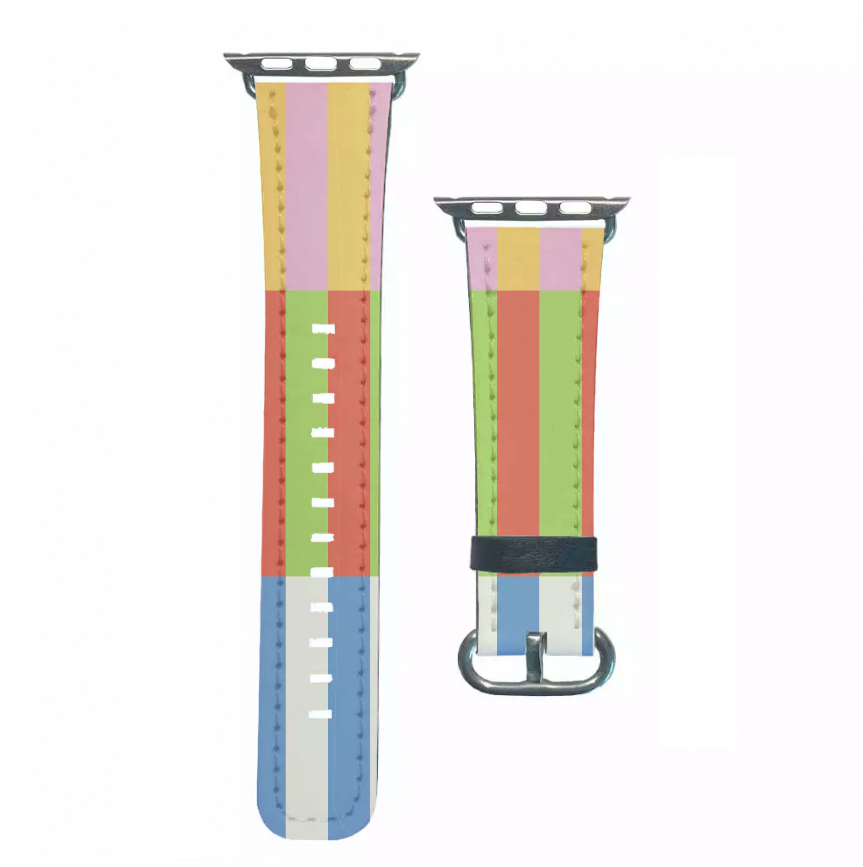 Colourful Stripes Pattern Apple Watch Strap