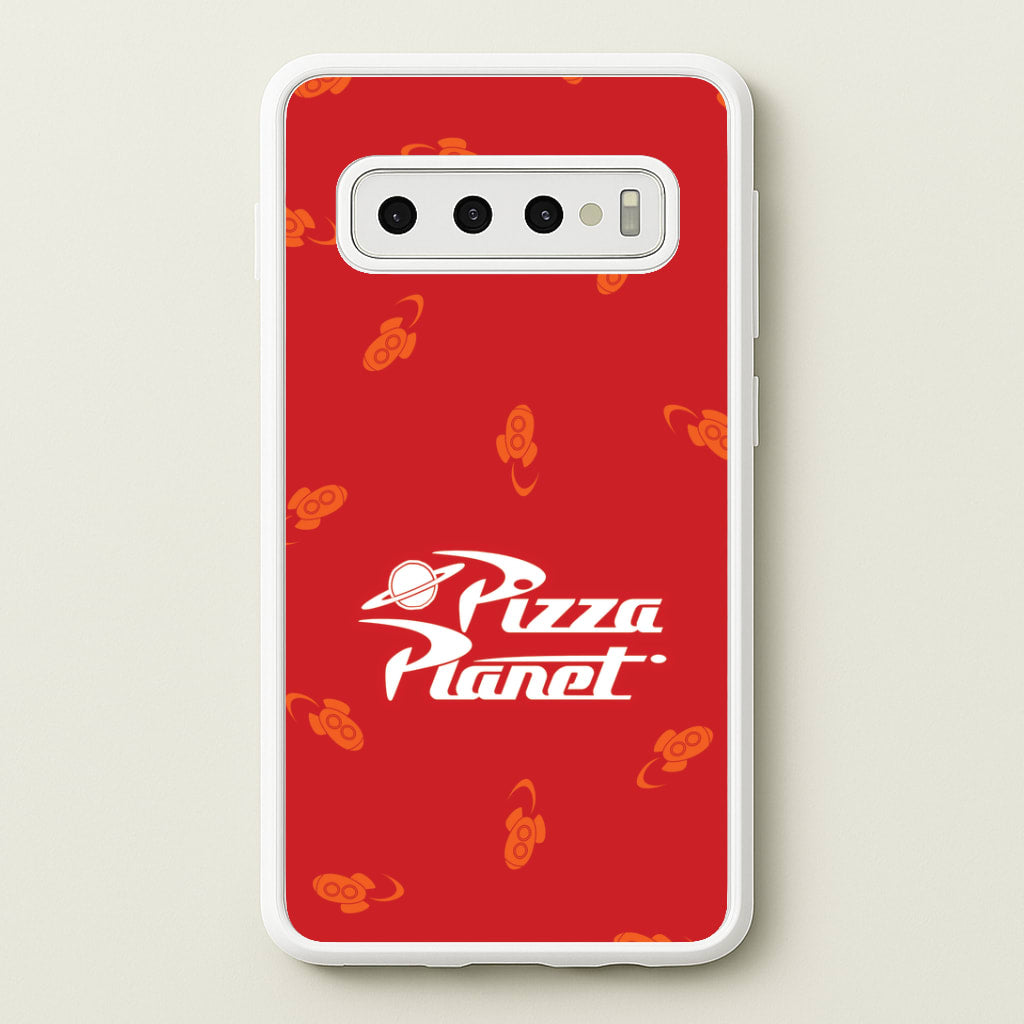 Pizza Planet Pattern Galaxy S10 Plus Case