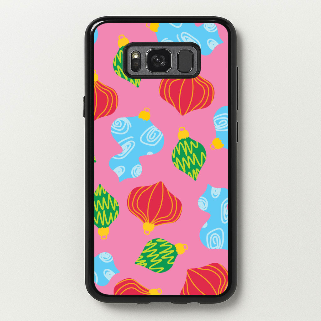Abstract Christmas Baubles Pattern Galaxy S8 Plus Case