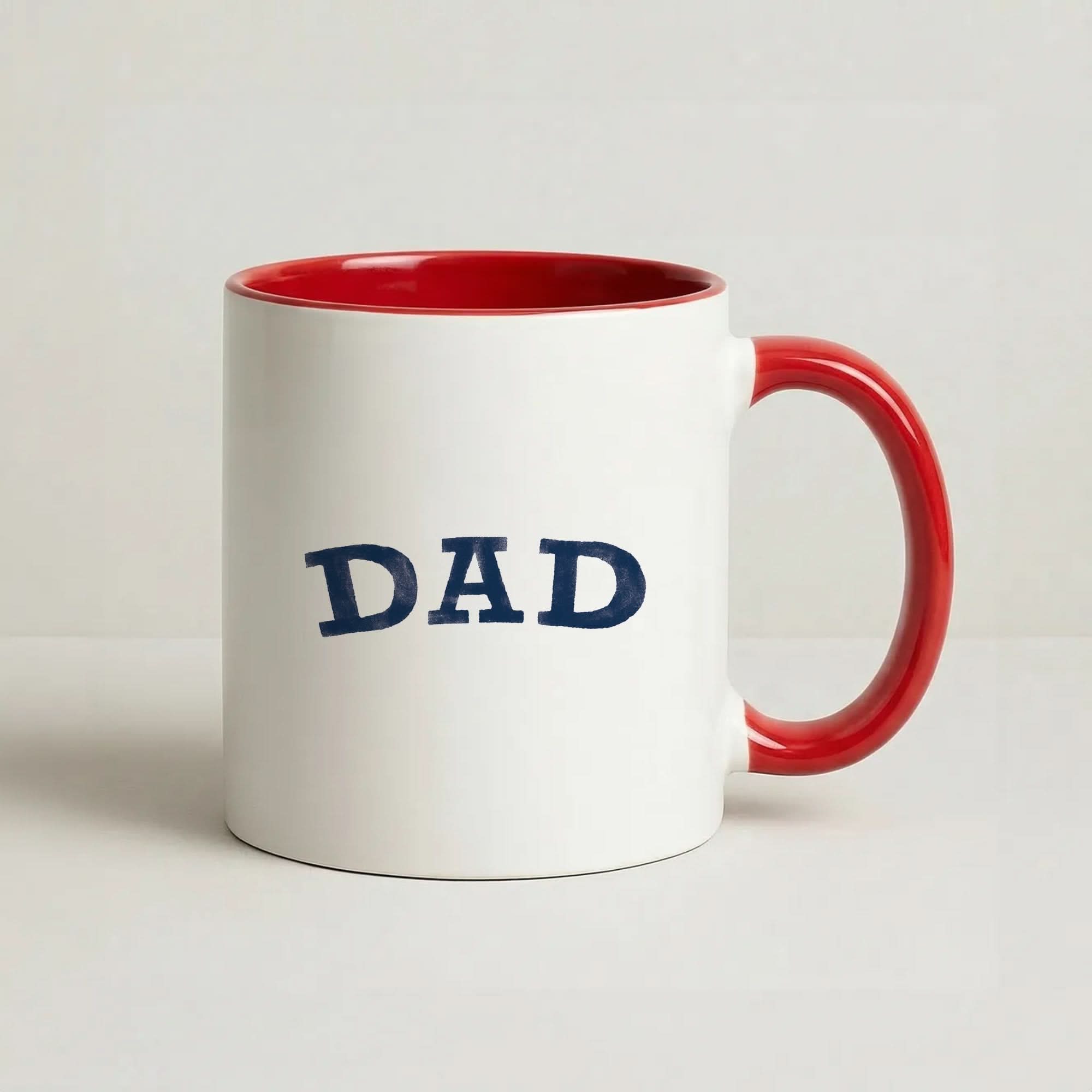 DAD Letters Red Mug