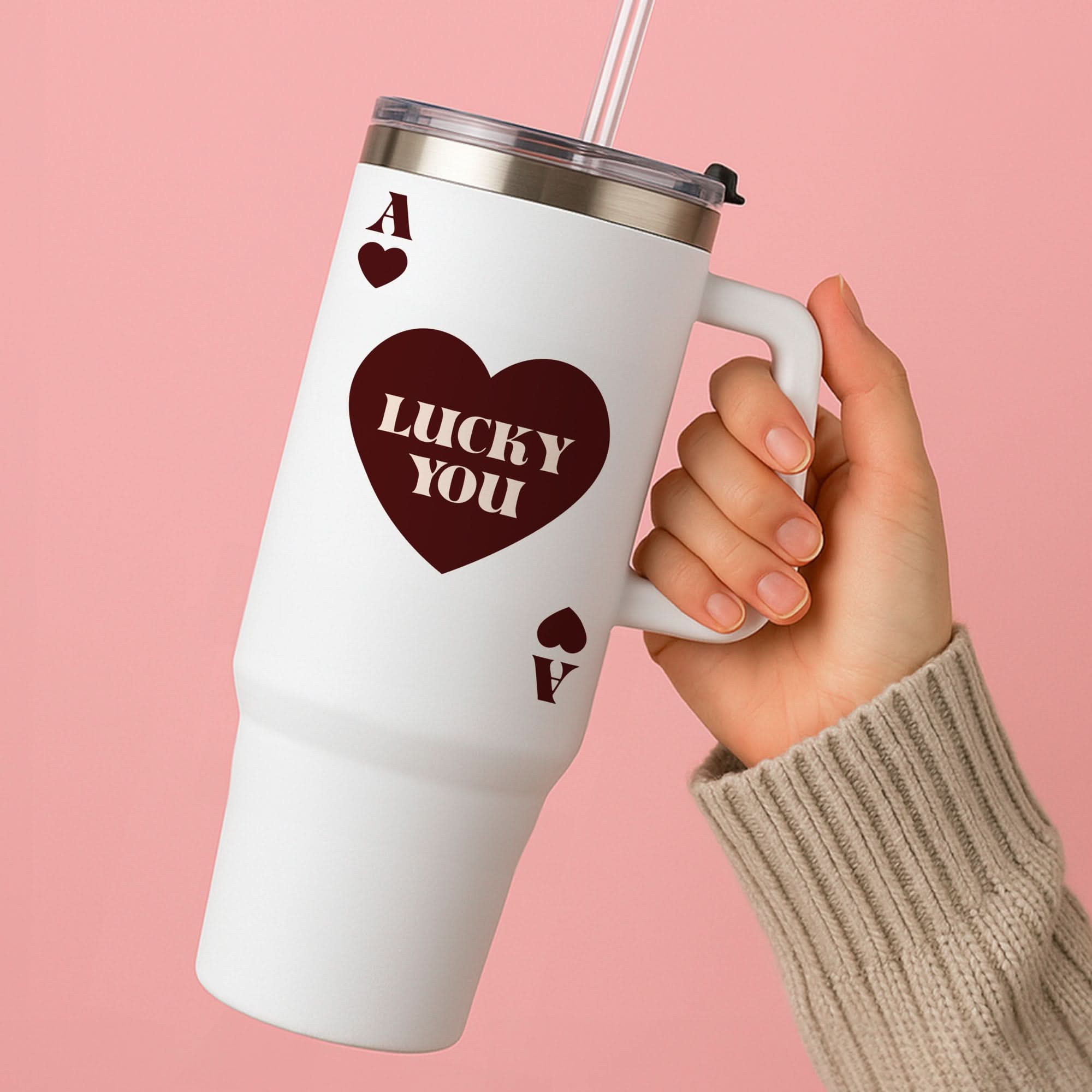Ace Of Hearts Lucky You Tumbler