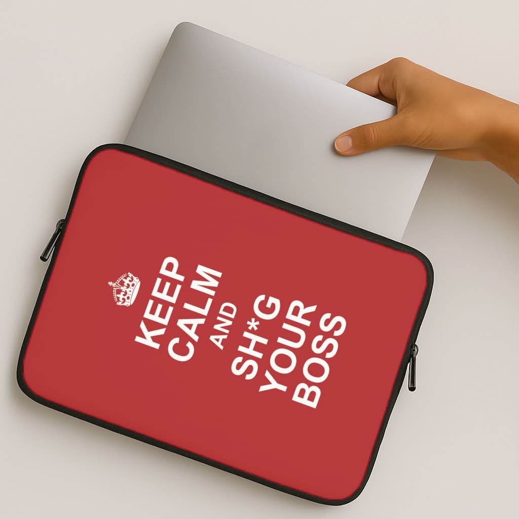 Keep Calm With Your Boss MacBook Cover