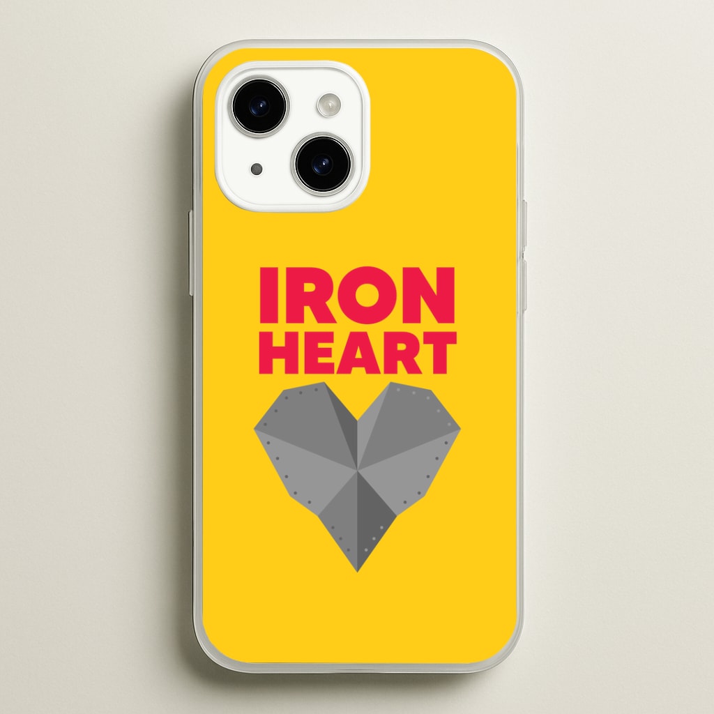 Metal Heart iPhone 15 Plus Case