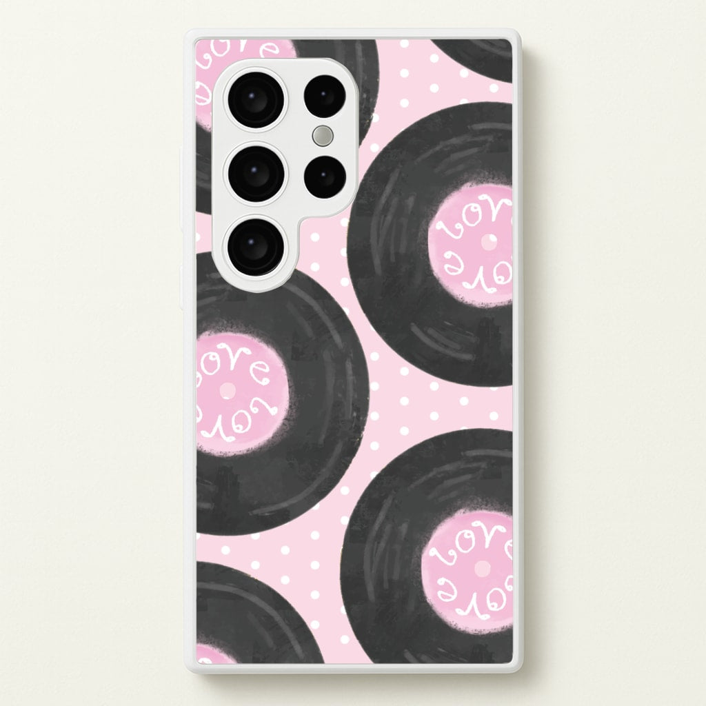 Thrifted Vinyl Polka Pattern Galaxy S24 Ultra Case
