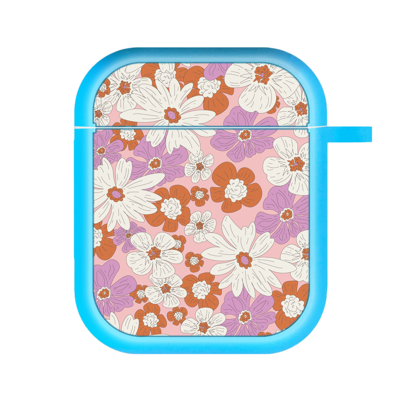 Retro Flowers - Floral Patterns AirPods Case