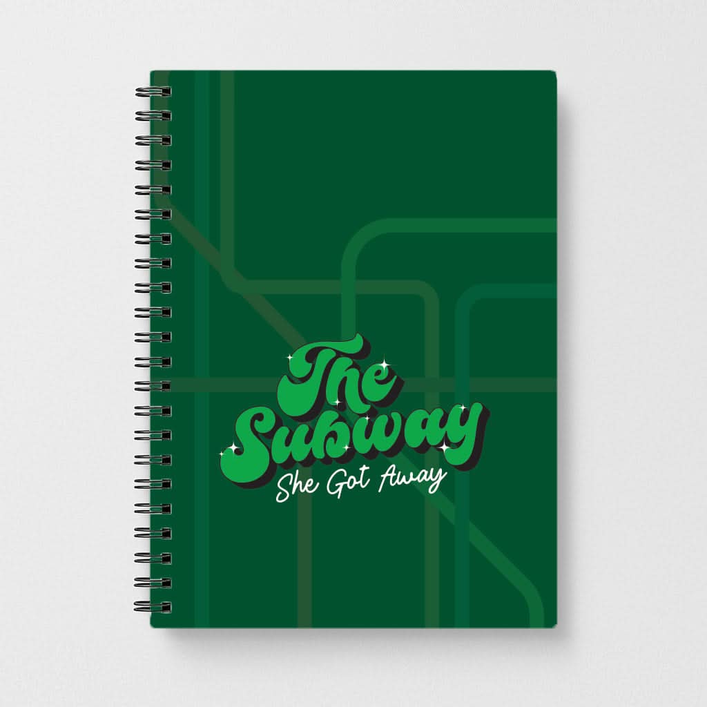 Subway Green Notebook