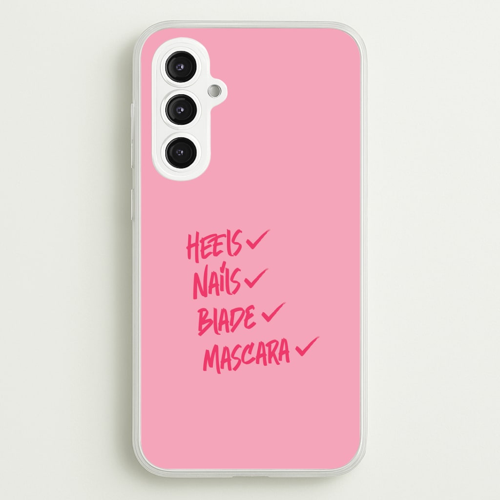 Heels, Nails, Blade, Mascara Galaxy S23FE Case