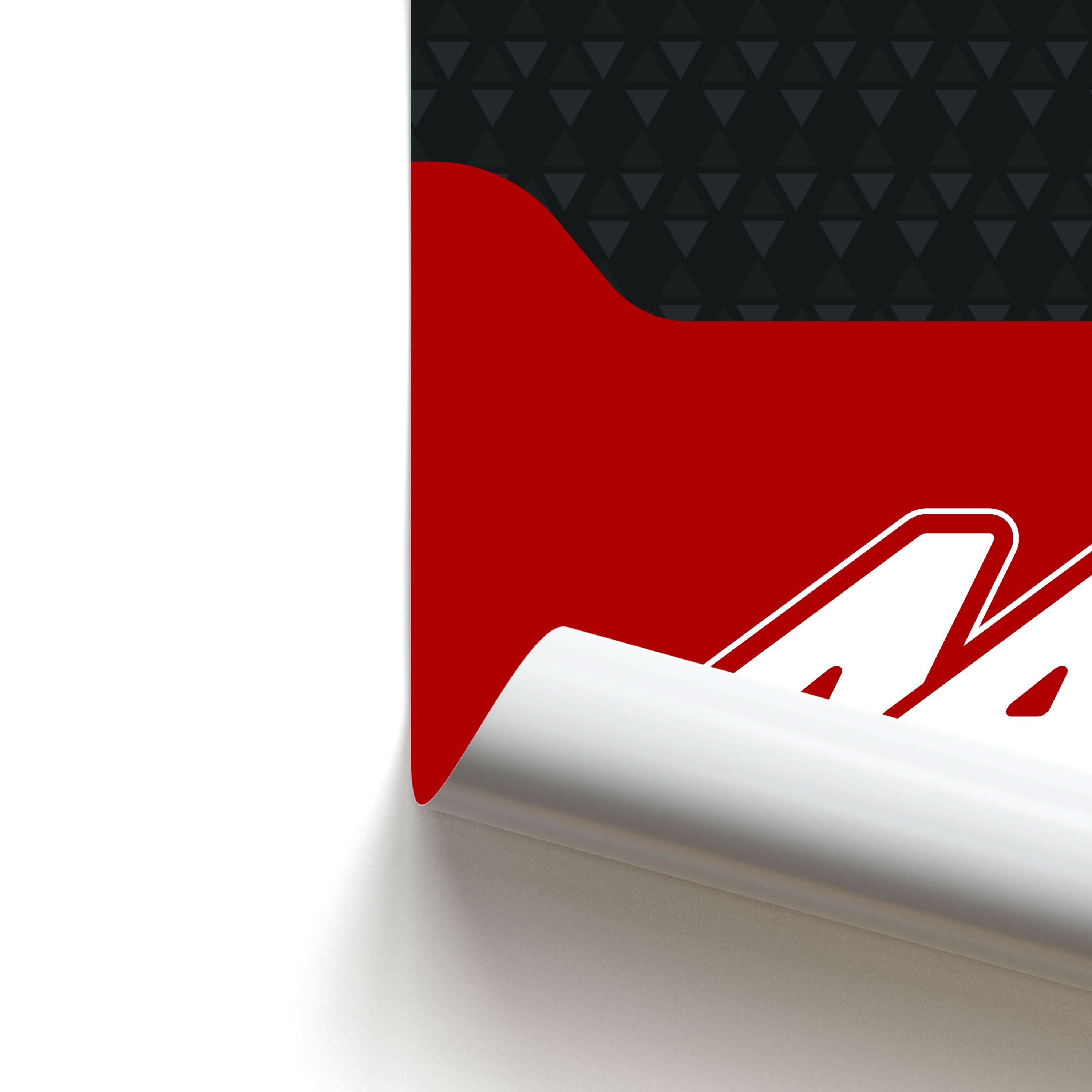 Red And Gray 44 Poster