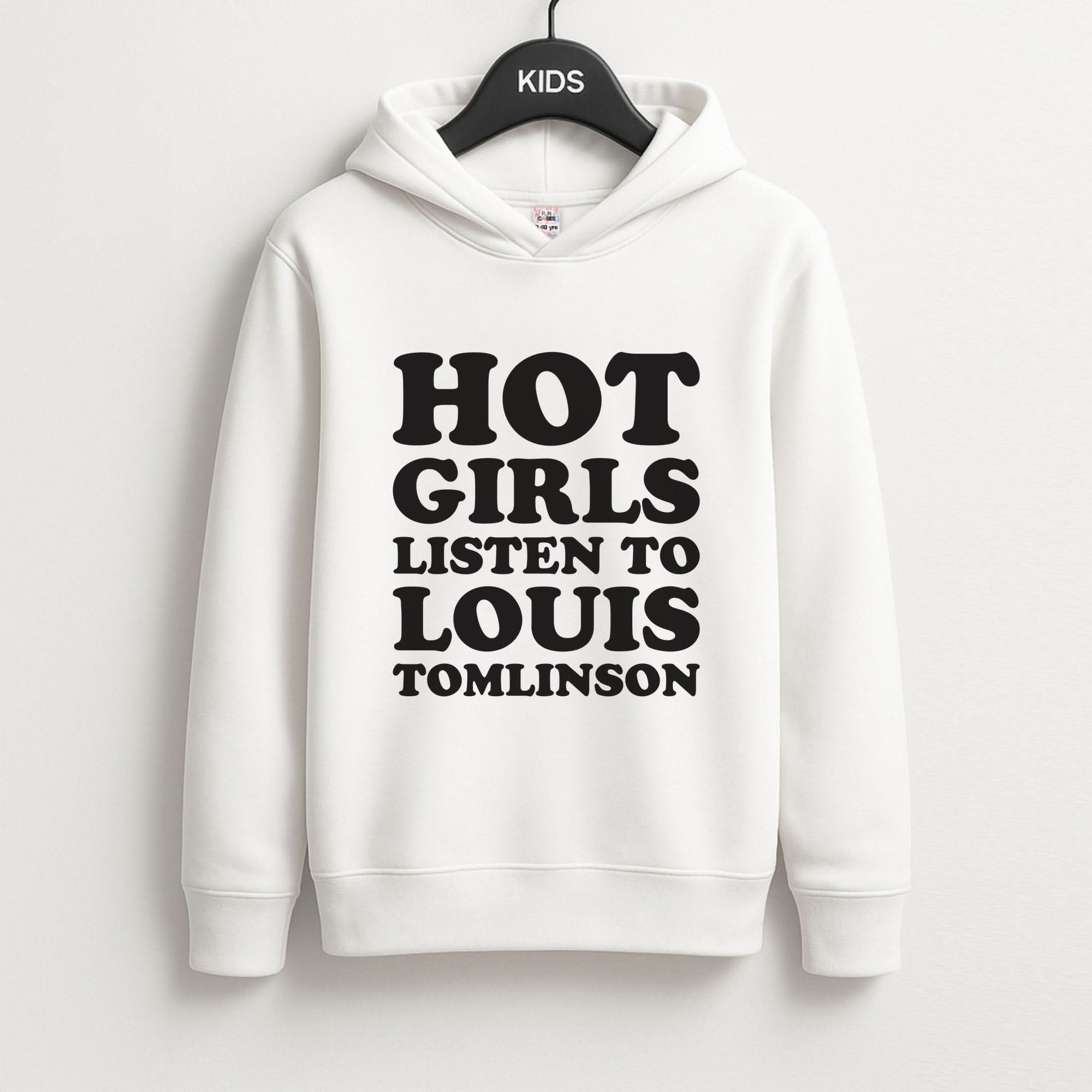 Hot Girls Listen To Louis Kids Hoodie