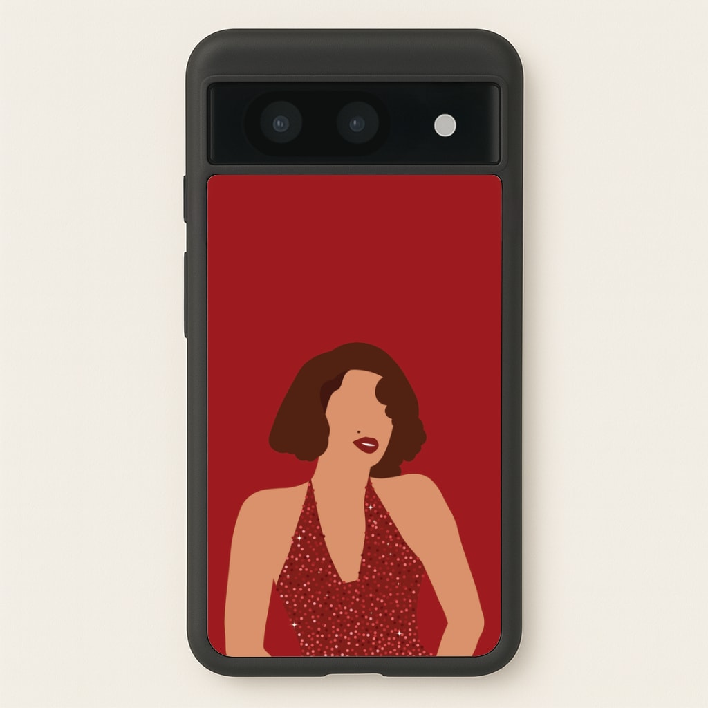 Red Sparkly Dress Google Pixel 8a Case