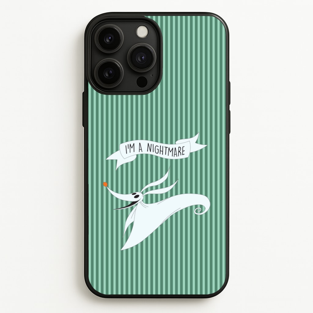 Stripey I'm A Nightmare iPhone 13 Pro Max Case
