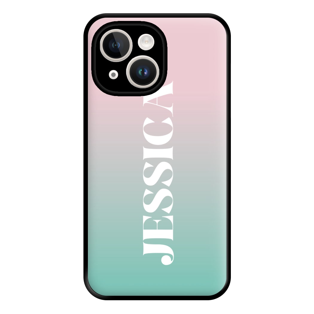Gradient Personalised Name iPhone 15 Plus Case