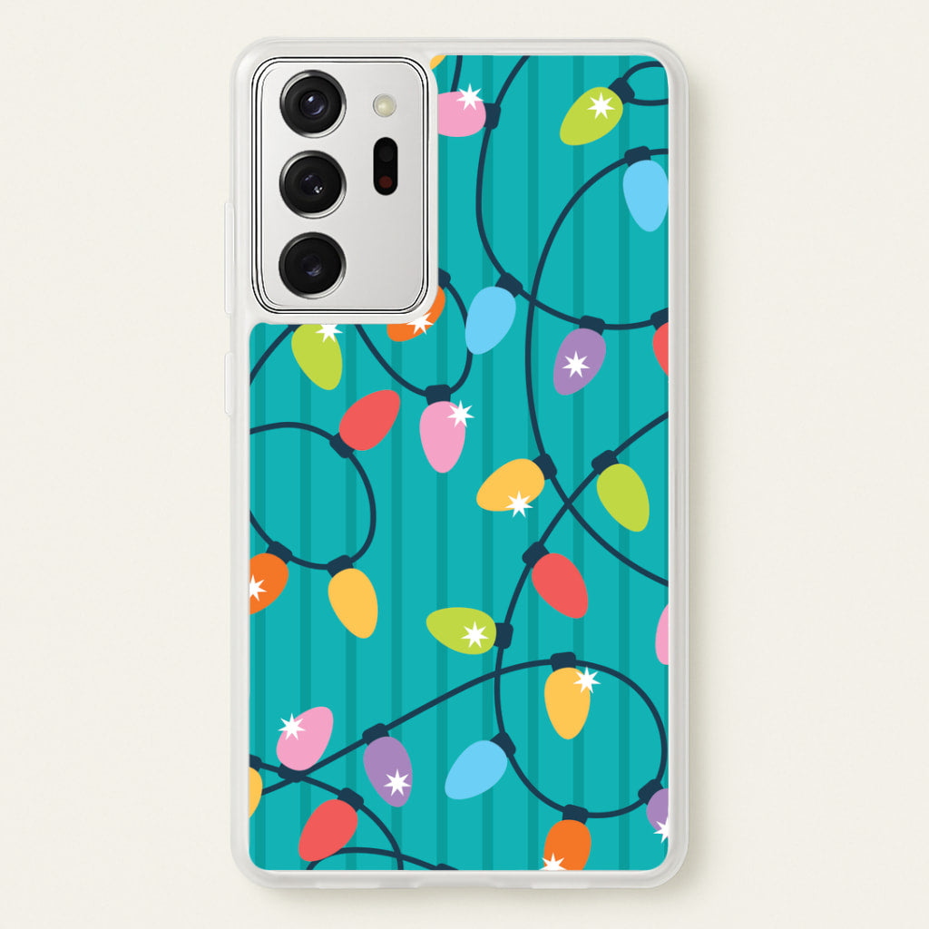 Funky Christmas Lights Pattern Galaxy Note 20 Ultra Case