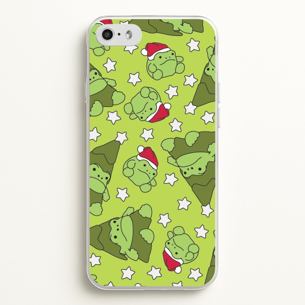 Christmas Frogs And Stars Plush Pattern iPhone 5 / 5s / SE 2016 Case