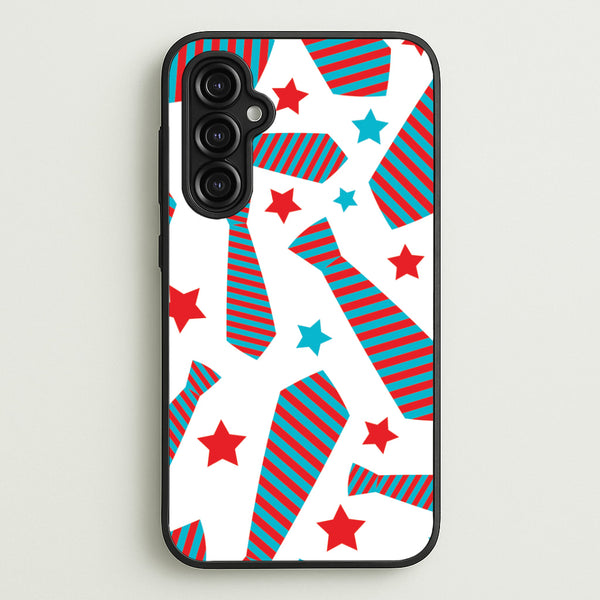 Tie And Stars Pattern Galaxy A14 Case