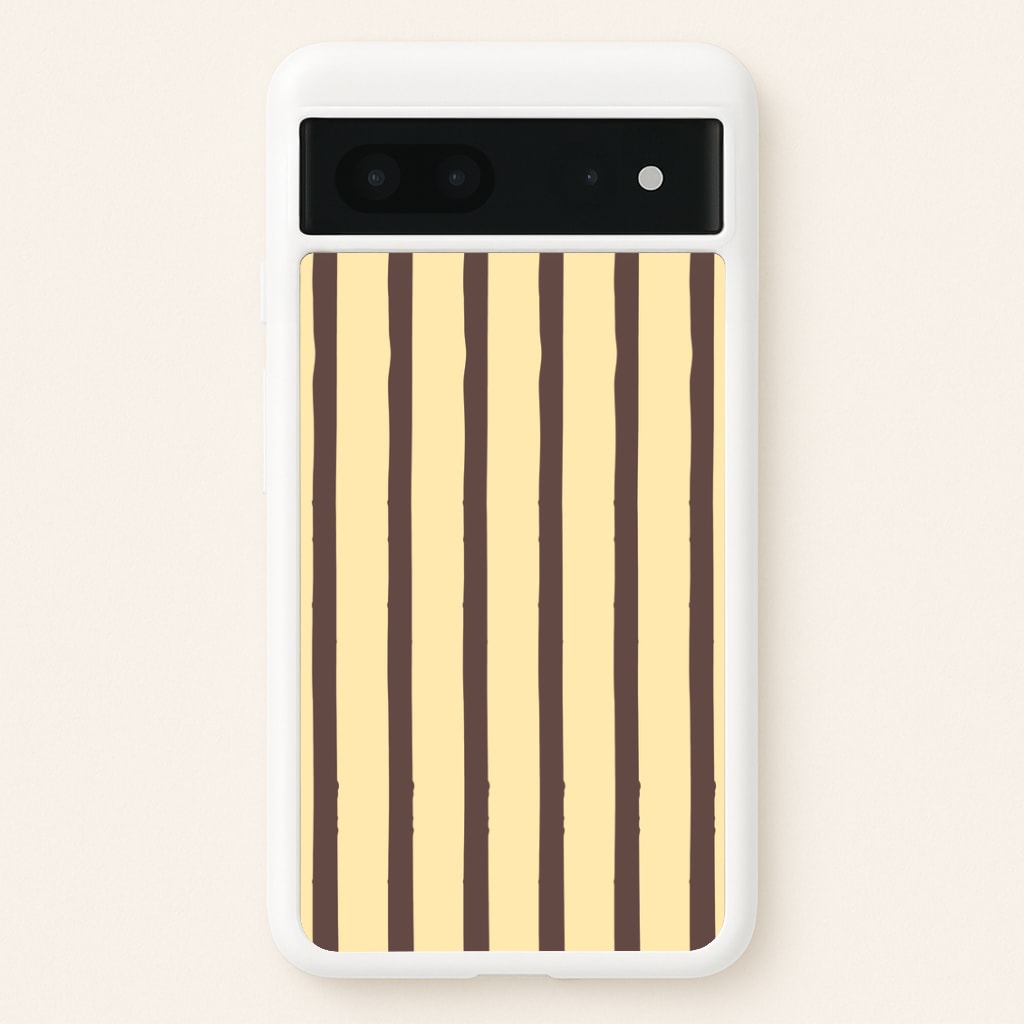 Vanilla & Chocolate Stripes Google Pixel 7 Case