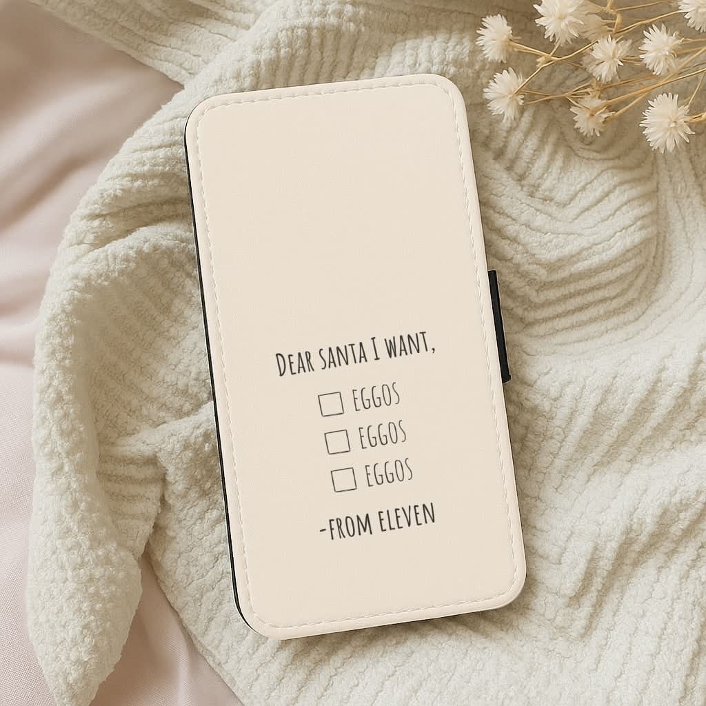 Eleven's Christmas List Leather Phone Case