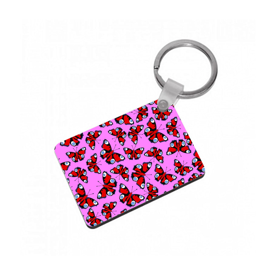 Red Butterfly - Butterfly Patterns Keyring
