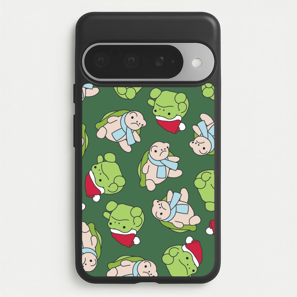 Grumpy Christmas Plushies Pattern Google Pixel 10 Pro XL Case