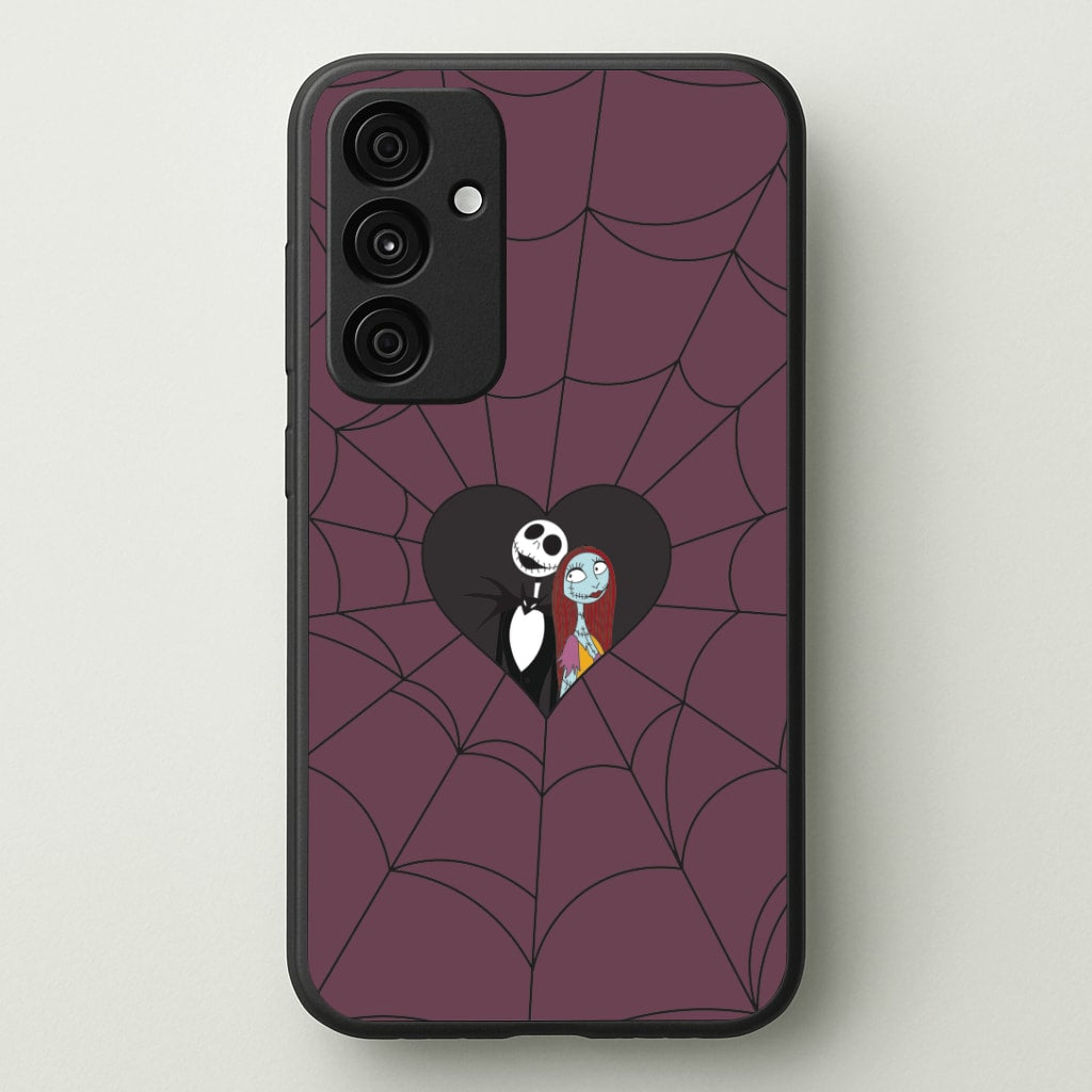 J And S Cobweb Heart Galaxy A35 Case