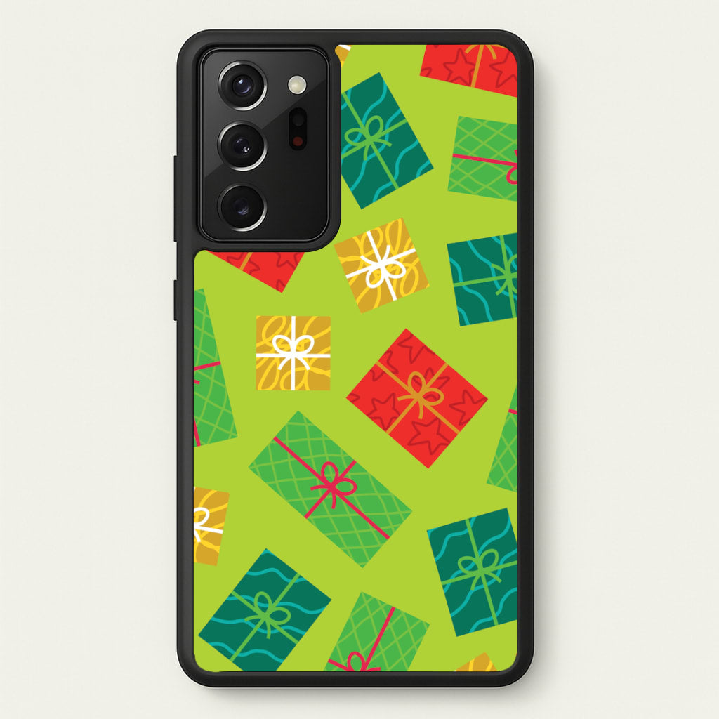 Colourful Abstract Christmas Presents Pattern Galaxy Note 20 Ultra Case
