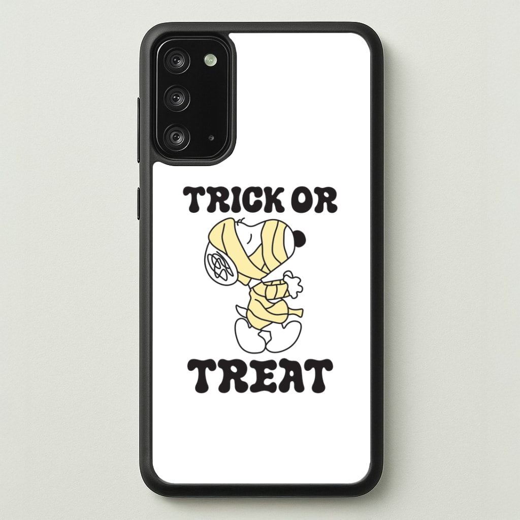 Trick Or Treat Cartoon Beagle Galaxy Note 20 Case