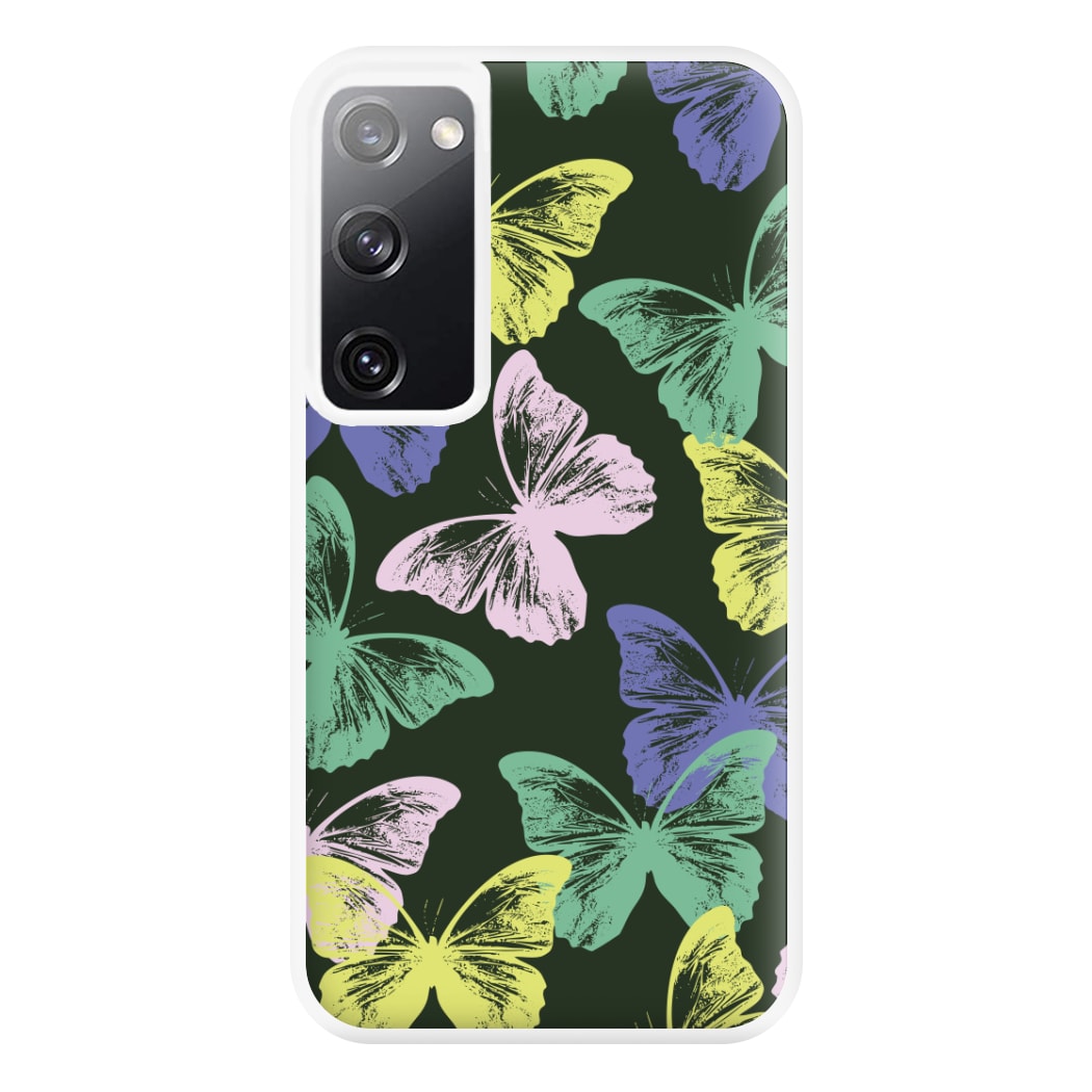 Colourful Butterfly Stamps Pattern Galaxy S20 Case