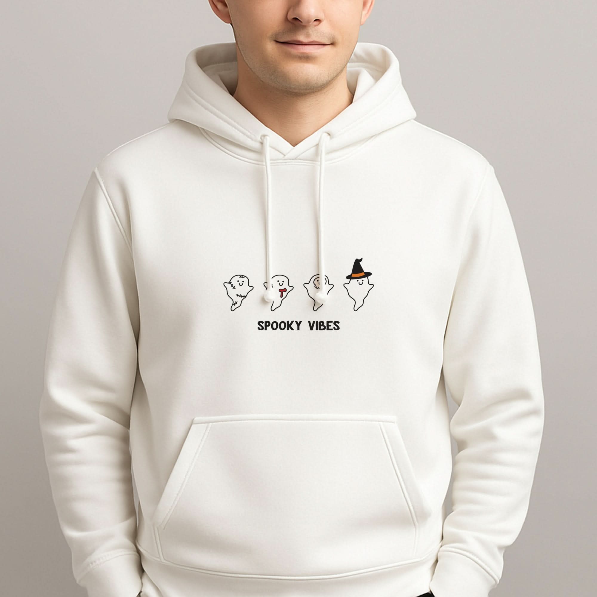 Spooky Vibes Ghosties II Mens Hoodie