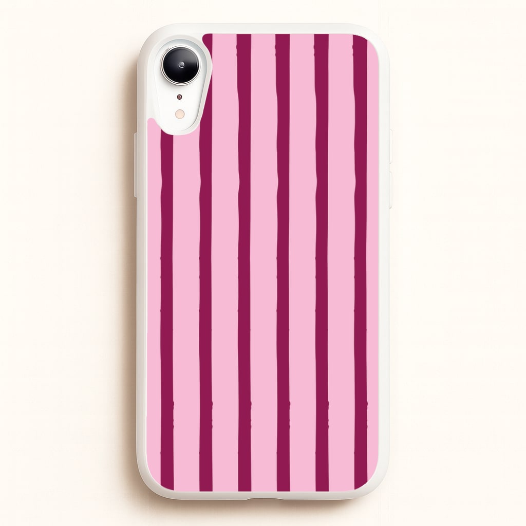Strawberry Stripes iPhone XR Case