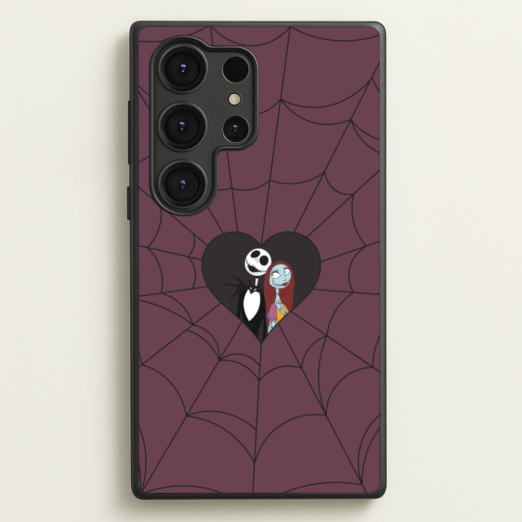 J And S Cobweb Heart Galaxy S25 Ultra Case